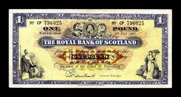 Escocia Scotland 1 Pound Royal Bank Of Scotland 1966 Pick 325b MBC VF - 1 Pond