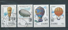 Zaïre   Lot Timbres Oblitérés Thème Dirigeables - Oblitérés