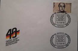 Berlin 40 Years Federal Republic Of Germany, Special Postmark Ernest Reuter, Otto Suhr,Hans Reif,Paul Loebe,Jakob Kalset - Andere & Zonder Classificatie