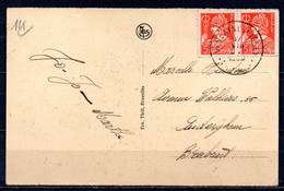336 In Paar Op Postkaart Gestempeld VERLAINE LIEGE - 1932 Ceres En Mercurius