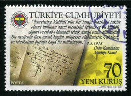 Türkiye 2007 Mi 3571 100th Foundation Anniversary Of Fenerbahce Spor Club | Charter - Gebruikt