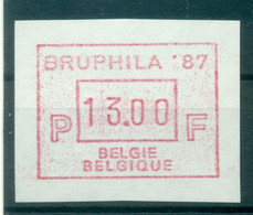 Belgique 1987 - Michel N. 6 - Timbre De Distributeur BRUPHILA  13 F. (Y & T N. 12) - Mint