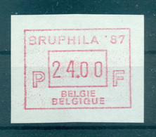 Belgique 1987 - Michel N. 6 - Timbre De Distributeur BRUPHILA  24 F. (Y & T N. 12) - Mint