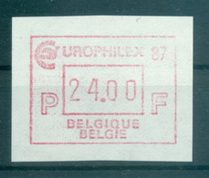 Belgique 1987 - Michel N. 8 - Timbre De Distributeur EUROPHILEX '87 24 F. (Y & T N. 14) - Nuovi