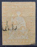 SWITZERLAND 1858 - Canceled - Sc# 39 - Used Stamps