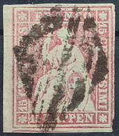 SWITZERLAND 1857 - Canceled - Sc# 33 - Used Stamps