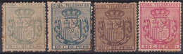 1896-280 CUBA SPAIN ESPAÑA 1896 COMPLETE SET TELEGRAPH TELEGRAFOS UNUSED NO GUM. - Telegraph