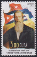 2021.10 CUBA MNH 2021 200th ANIV FRANCISCO VICENTE AGUILERA FLAG INDEPENDENCE. BLOCK 4. - Unused Stamps