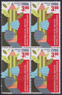 2021.11 CUBA MNH 2021 INSTITUTO CIENCIAS PEDAGOGICAS THEATER INSTRUCTION. BLOCK 4. - Unused Stamps
