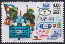 2021.14 CUBA MNH 2021 30 ANIV PALACIO DE COMPUTACION CARTOON ANIMATION. - Neufs