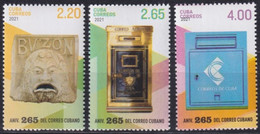 2021.32 CUBA MNH 2021 ANIV 265 POST OFFICE BUZON. - Neufs