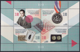 2021.33 CUBA MNH 2021 SPECIAL SHEET CENT OF WORD CHESS CHAMPIONSHIP JOSE RAUL CAPABLANCA. - Nuovi