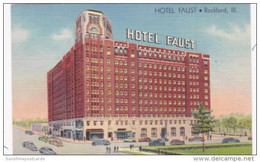 Illinois Rockford Hotel Faust Curteich - Rockford