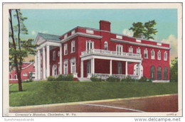 West Virginia Charleston The Governor's Mansion 1949 Curteich - Charleston
