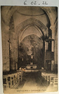 Cpa, Haute Vienne , 87, AZAT LE RIZ, Intérieur De L'Eglise, - Other & Unclassified