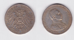 5 Mark Silbermünze Preussen Wilhelm II In Uniform 1914 A Jäger 114 Vz (148225) - 2, 3 & 5 Mark Silver