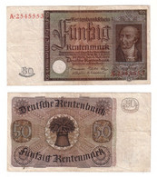 Banknote 50 Rentenmark 1934 Rosenberg Nr. 165 (108165) - Sonstige & Ohne Zuordnung