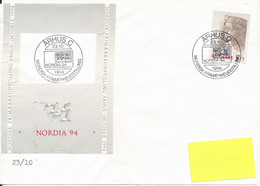 Denmark Cover 23-10-1994 Single Franked With A Stamp From Souvenir Sheet Nordia 94 - Storia Postale