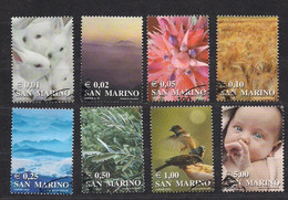 San Marino Saint-Marin 2002 Yvertn° 1797-1804 (°) Oblitéré Used Cote 16  € Couleurs De La Vie - Oblitérés