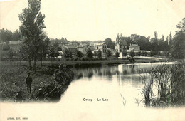 Orsay * Vue Sur Le Village Et Le Lac * Pêche à La Ligne Pêcheurs - Orsay