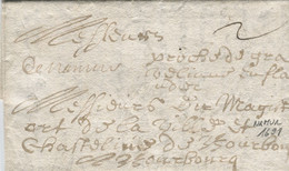 BELGIQUE - DE NAMUR MANUSCRIT SUR LETTRE AVEC CORRESPONDANCE, 1691 - 1621-1713 (Pays-Bas Espagnols)