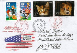 Spaying & Neutering / Spay/Neuter Your Pet, Letter Waterloo (USA)  To Andorra , W/ Local Postmark - Storia Postale