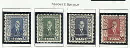 ISLANDE 1950 N° 239 à 242 - Andere & Zonder Classificatie