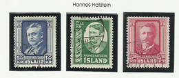 ISLANDE 1954 N° 251 à 253 - Other & Unclassified