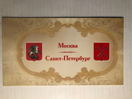 RUSSIA, 2012, Booklet Coat Of Arms, Moscow - St Petersburg - Collezioni