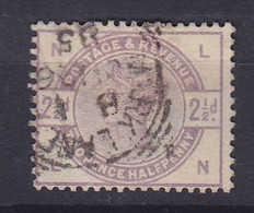 Great Britain 1884 Mi. 75    2½ P. Victoria 'NL' 'LN' MARK LANE, LONDON Cancel - Unused Stamps