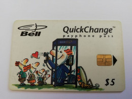 CANADA CHIP  Card $ 5,00  BELL/ PHONEBOOTH /   USED CARD  **9214** - Kanada