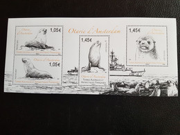 Fsat 2021 Taaf Antarctic Amsterdam Sea Lion Deal Boat Otaries Nivose  Ms4v Mnh - Ungebraucht