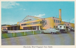 Charleston West Virginia, Civic Center Building, Autos C1960s Vintage Postcard - Charleston