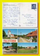 1981 Sweden Sverige Postcard Multiviews FALSTERBO Posted To England - Cartas & Documentos