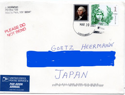 57549 - USA - 2021 - $1 '18 MiF A LpBf MESILLA PARK USPS 88047 -> Japan - Storia Postale