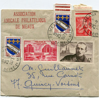 FRANCE BANDE-JOURNAUX DE " L'ASSOCIATION AMICALE PHILATELIQUE DE MEAUX " DEPART MEAUX 25-6-1973 SEINE-ET-MARNE POUR.... - Bandes Pour Journaux