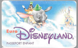 PASS-EURODISNEYLAND-1993-DUMBO-VGS-00062-CE Valide 1 Jour-12/04/93-TBE - Disney Passports
