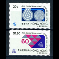 Hong Kong 1976 S#328-329 60th Anniversary Of Hong Kong Girl Guides MNH Scout - Ungebraucht