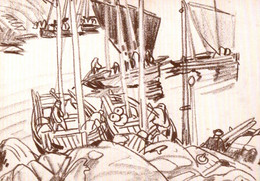 CPM - Illustration Mathurin MÉHEUT - Les Sardiniers à DOUËLAN ... Edition Sté Des Amis M.M. - Meheut