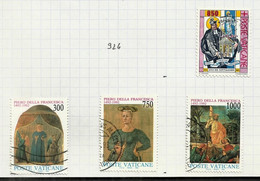 Vatican N°925 à 928 Cote 6.25€ - Usados