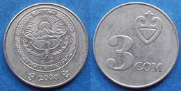 KYRGYZSTAN - 3 Som 2008 KM# 15 Independent Republic (1991) - Edelweiss Coins - Kirghizistan