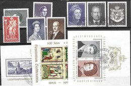 Liechtenstein Collection Cancelled Better And 3 Sheets LOW START (Michel Cat 44 Euros) For Below 10% - Collections