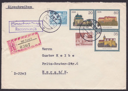U 1, R-Brief "Forst", 12.7.90 Mit Zusatzfrankatur, Rücks. Tauschkontrollmarke - Enveloppes - Oblitérées