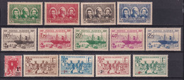 ALGERIE - ANNEE 1939 COMPLETE - YVERT N°149/162 SAUF 158A * MLH - COTE 2022 = 94.5 EUR. - Volledig Jaar