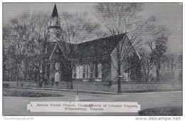 Virginia Williamsburg Bruton Parish Church 1938 - Richmond