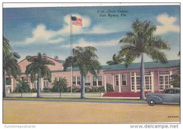 Florida Fort Myers Civic Center Curteich - Fort Myers