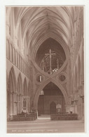 Wells, Cathedral Nave Old Postcard Unused B220320 - Wells