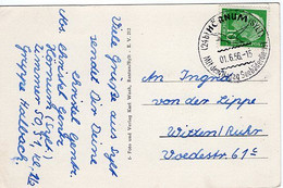 51688 - Bund - 1956 - 10Pfg. Heuss I EF A AnsKte HOERNUM - ... -> Witten - Mouettes