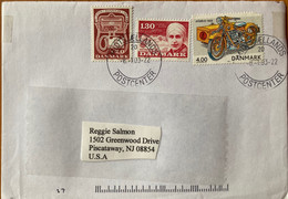 DENMARK 2003, ANTIQUE TELEPHONE TWO WHEELER ,KAREN BLIXEN COVER TO USA MIDTSALLANDS FDC ? - Brieven En Documenten