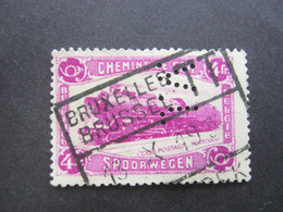 BELGIEN     ,  FIRMENLOCHUNG , Perfin, Perfore , 2 Scans  ,  Selten - 1951-..